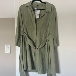 NWT green Zara dress
